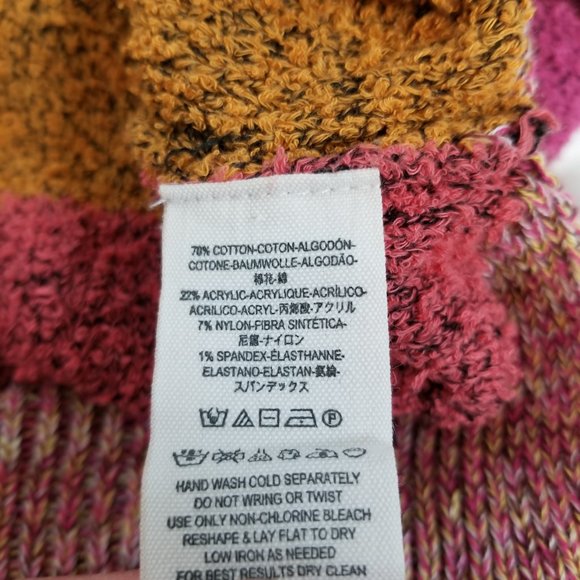 Free People Candyland Boatneck Pullover Sweater M - Picture 10 of 10